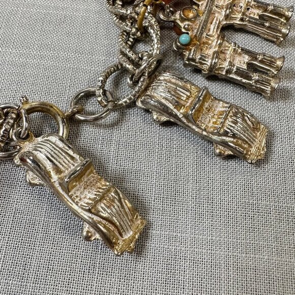 Vintage RARE 60s Boho Paris Charm Bracelet - Picture 13 of 13